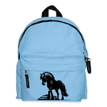 Pferd Isländer Islandpferd Islandpony - Kinder Rucksack - Hellblau - Vorne