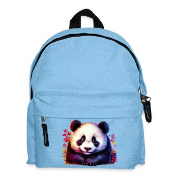 Panda - Kinder Rucksack - Hellblau - Vorne