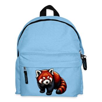 Kleiner Panda - Kinder Rucksack - Hellblau - Vorne