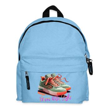 Move with Style Sneakers - Kinder Rucksack - Hellblau - Vorne