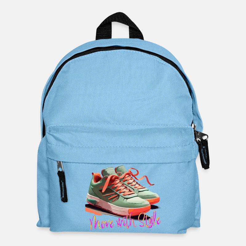 Move with Style Sneakers - Kinder Rucksack - Hellblau