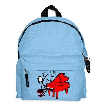Stickmen Red Piano - Kids' Backpack - light blue - Front
