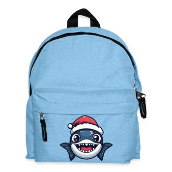 Noël de poisson piranha - Sac à dos Enfant - bleu clair - Devant