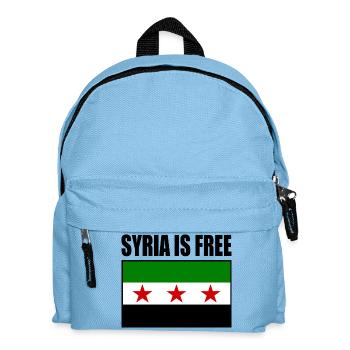 Syria Flag - Kids' Backpack - light blue - Front