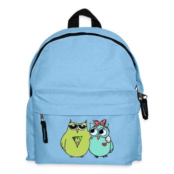 Amitié colorée avec les chouettes - Sac à dos Enfant - bleu clair - Devant