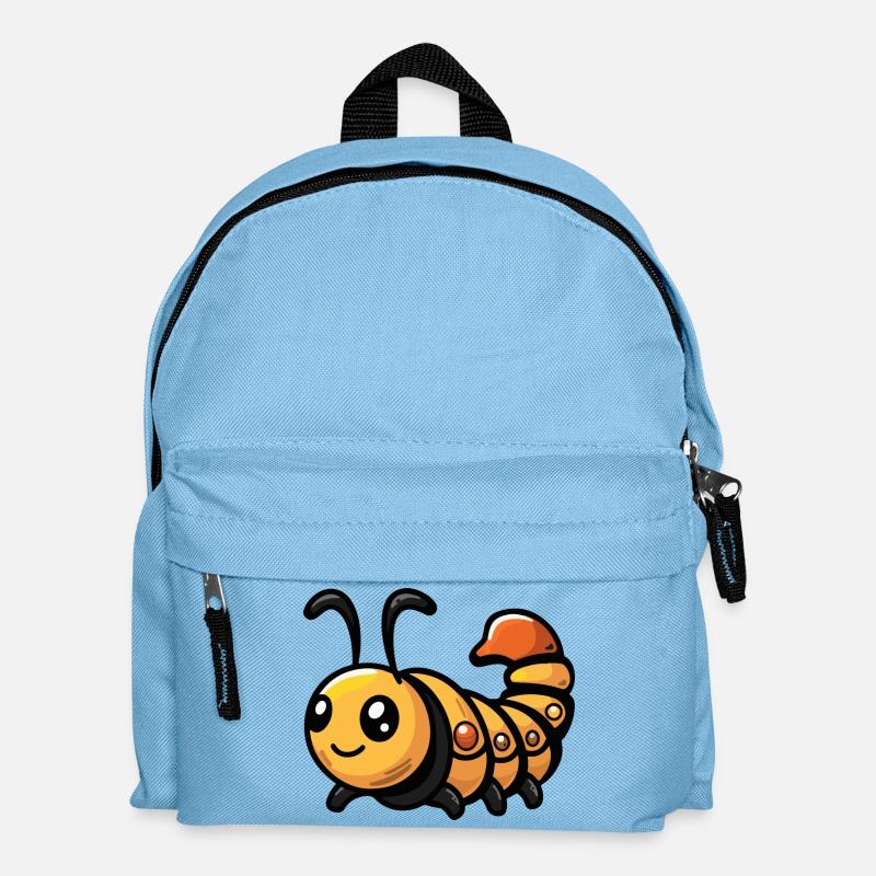 Bande dessinée de ver - Sac à dos Enfant - bleu clair
