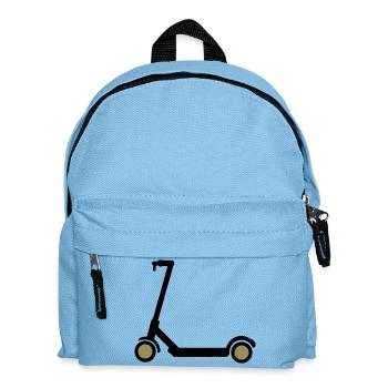 E-Scooter Eroller Idée Cadeau BD Design - Sac à dos Enfant - bleu clair - Devant