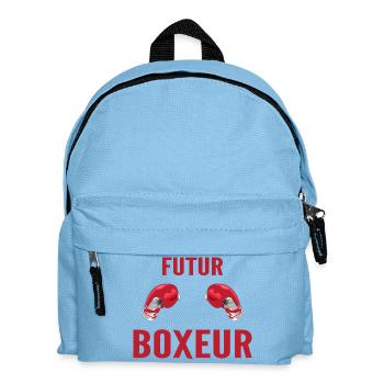 Zukunft Boxer - Kinder Rucksack - Hellblau - Vorne