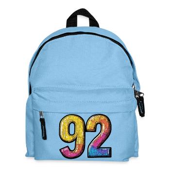 92 Symbole numérique - Sac à dos Enfant - bleu clair - Devant