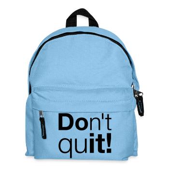 Motivation Don't quit do it - Kinder Rucksack - Hellblau - Vorne