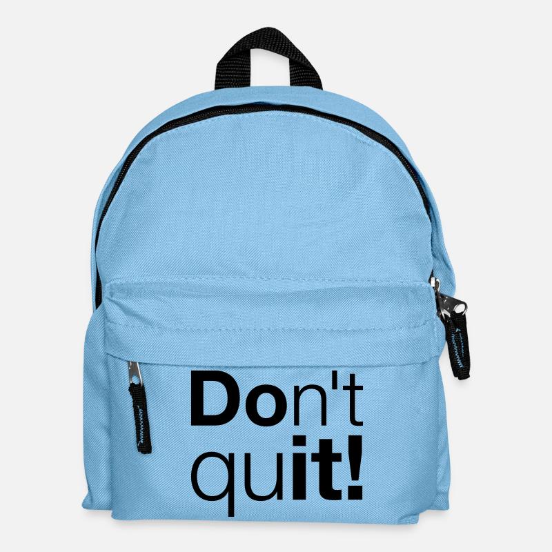 Motivation Don't quit do it - Kids' Backpack - light blue