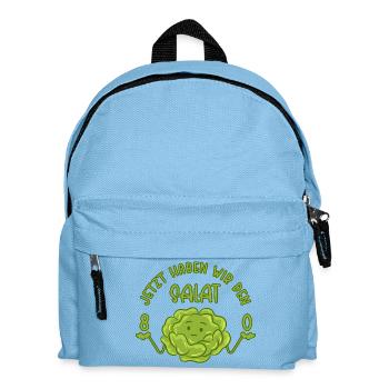80. Geburtstag - Jetzt haben wir den Salat 80 - Kinder Rucksack - Hellblau - Vorne