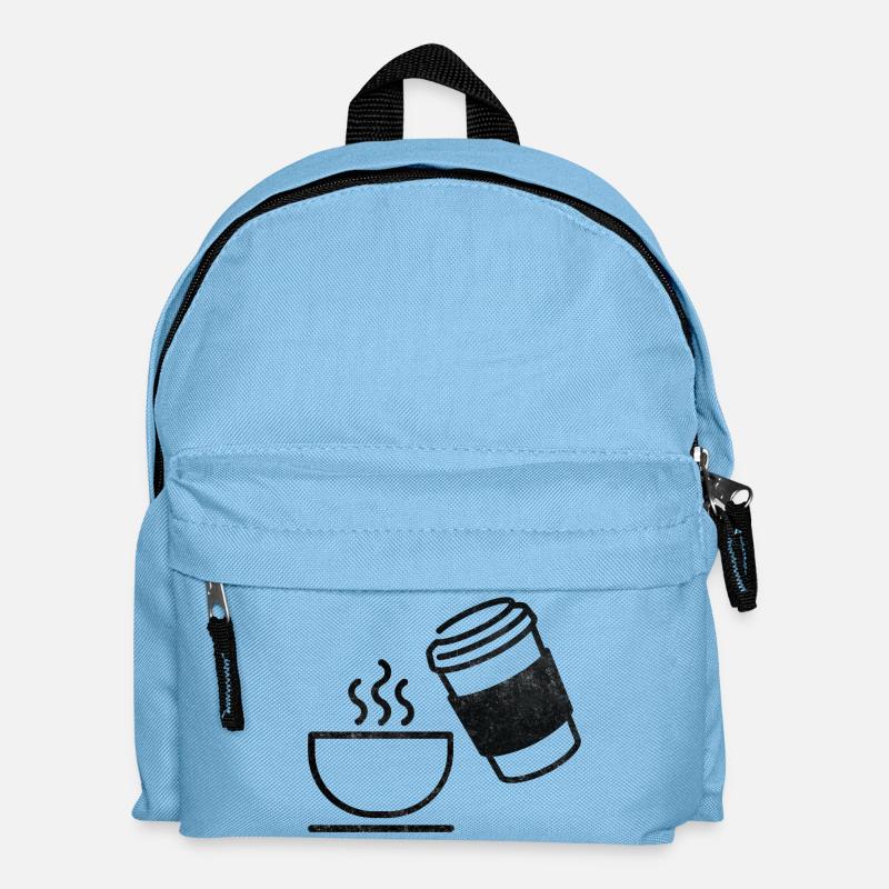 Kaffee - Kinder Rucksack - Hellblau