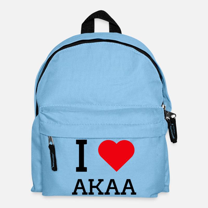 Ich liebe Akaa - Kinder Rucksack - Hellblau