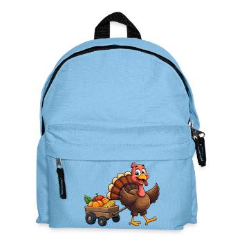 Thanksgiving Funny Thanksgiving Turkey - Kids' Backpack - light blue - Front