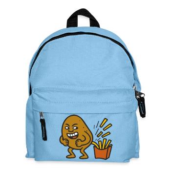 Potato Pooping - Kinder Rucksack - Hellblau - Vorne