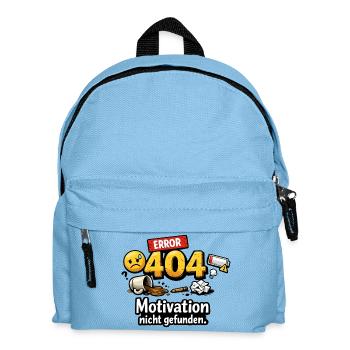 404 Error Motivation nicht gefunden - Kinder Rucksack - Hellblau - Vorne