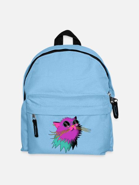 Party_Cat - Kinder Rucksack - Hellblau