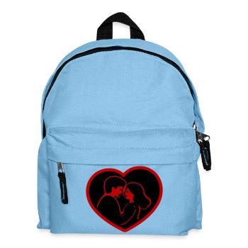 Couple amoureux - Sac à dos Enfant - bleu clair - Devant