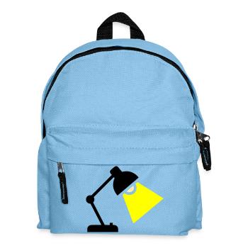 Desk Lamp Light Idea - Kids' Backpack - light blue - Front
