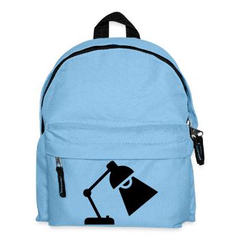 Desk Lamp Silhouette - Kids' Backpack - light blue - Front