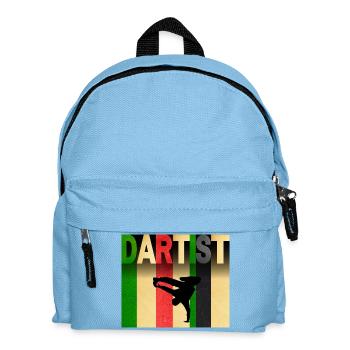 Dartist art dancer in color stripe - Kids' Backpack - light blue - Front