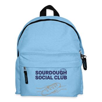 Sauerteig-Sozialclub Ära des lokalen Brotbackens - Kinder Rucksack - Hellblau - Vorne
