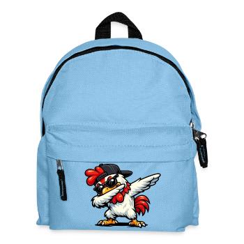 Dabbing Rooster - Kids' Backpack - light blue - Front
