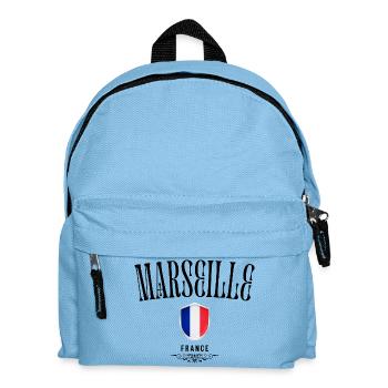 Marseille souvenir, elegant design Marseille - Kids' Backpack - light blue - Front