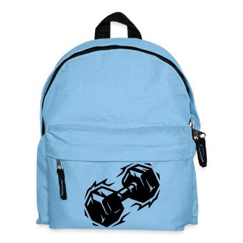 Icône d’haltère - Sac à dos Enfant - bleu clair - Devant