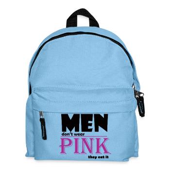 Art du t-shirt avec logo à empattement rose - Sac à dos Enfant - bleu clair - Devant