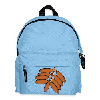 Datteln Kostüm Karneval Faschingskostüm Dattel - Kinder Rucksack - Hellblau - Vorne