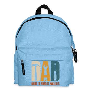 Built, it repaired, it put the nail on the - Kids' Backpack - light blue - Front