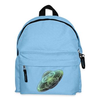 Röntgen Untertasse Ufo Aliens - Kinder Rucksack - Hellblau - Vorne