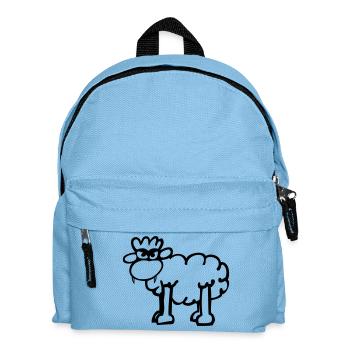 Angry Sheep - Kids' Backpack - light blue - Front