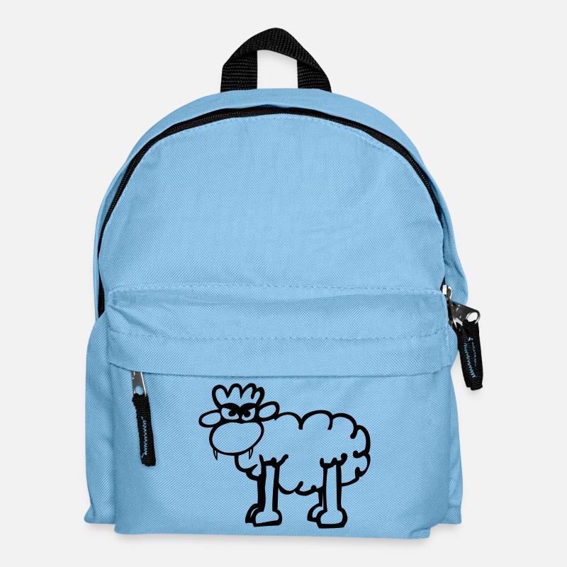 Angry Sheep - Kids' Backpack - light blue