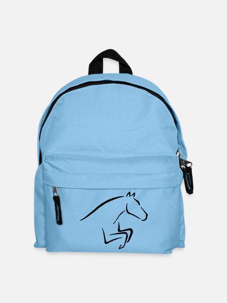 horse - Kinder Rucksack - Hellblau