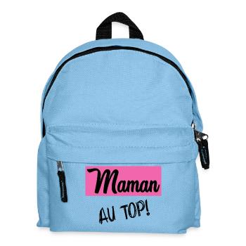 BONNE FÊTE MAMAN. MAMAN. FÊTE DES MÈRES - Sac à dos Enfant - bleu clair - Devant