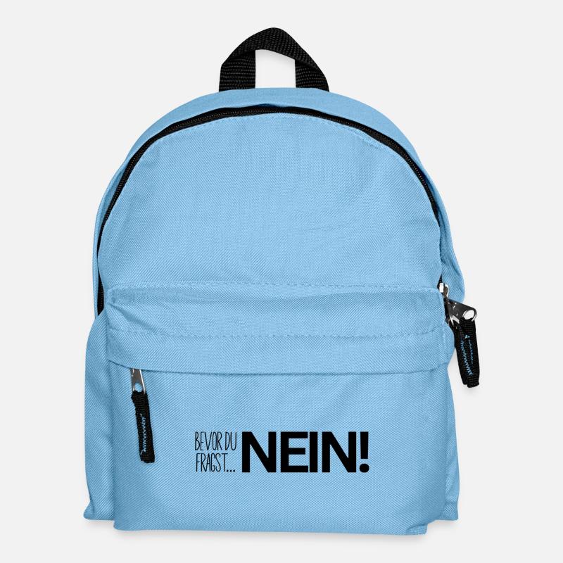 Nein - Kinder Rucksack - Hellblau