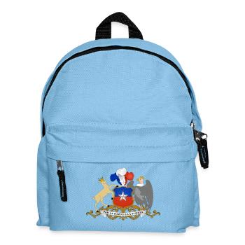 Nationalwappen von Chile - Kinder Rucksack - Hellblau - Vorne