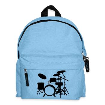 Drums - Kids' Backpack - light blue - Front