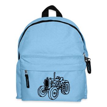 Small tractor - Kids' Backpack - light blue - Front