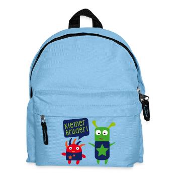 kleiner Bruder großer Bruder - Kinder Rucksack - Hellblau - Vorne