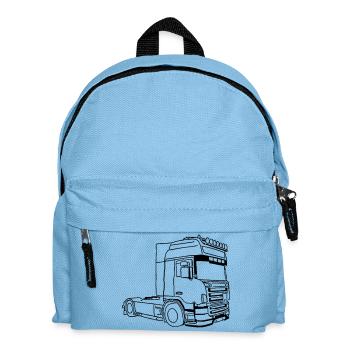 Vabis Truck v8 Roadtrain Streamline highline - Kinder Rucksack - Hellblau - Vorne