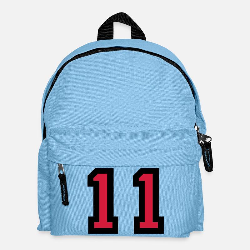 The number 11 - number eleven - Kids' Backpack - light blue
