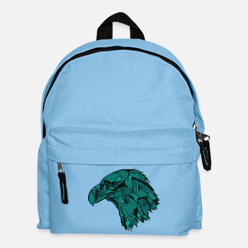 türkis Adler - Kinder Rucksack - Hellblau