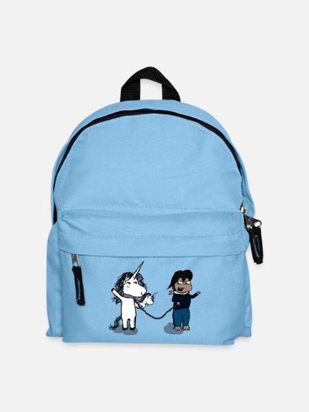 Wie kann man einen Freund finden? - Kinder Rucksack - Hellblau