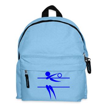 volleyball sports player spieler game waterball18 - Kinder Rucksack - Hellblau - Vorne