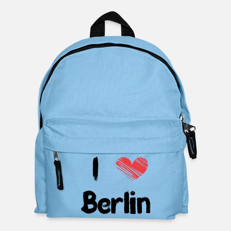 I love Berlin - Kinder Rucksack - Hellblau