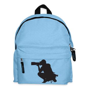 camera photographer fotograf kamera foto photo25 - Kinder Rucksack - Hellblau - Vorne